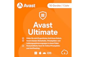 Avast Ultimate 2025 | 10 Geräte | 1 Jahr | Aktivierungscode per Email