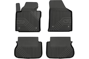 MOTOS Alfombrillas de Goma para Volkswagen Caddy III 2003-2020 Mejore la Comodidad de Sus Viajes con la Alfombra Antideslizante Car No.77- Alfombrillas de Coche para Varias Estaciones