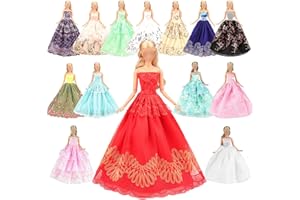 Miunana 5 Novia Hermoso Vestidos de Noche Hechos a Mano Ropa Vestir de la Boda Fiesta para 11.5 Pulgadas / 28 - 30cm Muñeca