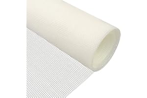 SDLDEER Fly Screens for Windows 1.2m(W) x 2.5m(L) Adjustable Fiber Window Screen Mesh, DIY Nets for Windows Keep Mosquitoes Flies and Insects Out, Suitable for Windows Doors and Terraces (White)