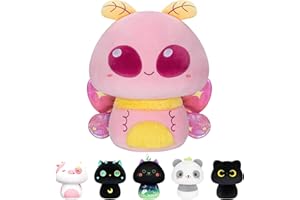 Mewaii 36CM Suave Hoja de Arce Polilla Champiñón Animal de Peluche Cojín Squishy Juguete Almohada