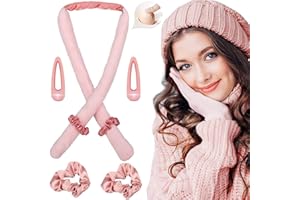 CYGJING Bigodino Lungo per Boccoli,Boccoli Capelli Senza Calore,Velluto Boccoli Senza Calore,Curling Ribbon Hair Con Clip A Becco D'Anatra,Set Di Bigodino Sleepy Waves Capelli Per Dormire Durante La Notte
