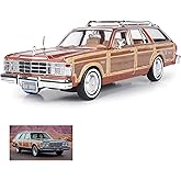 1979 Chrysleer LeBaron Town & Country Die Cast Model Klasik Araba 1:24 &Ouml;l&ccedil;ek Koleksiyon Kutulu Metal