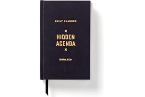 Brass Monkey Hidden Agenda Undated Mini Planner, 2020, 4.75 x 7.5 x 0.75 inches