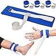 FesFun® Hospital Patient Restraints, 4 Pack, Medical Limb Holders Constraints Control Quick Release Universal Straps for Hands Feet Anti-Strangulation