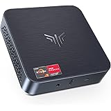 NiPoGi Mini PC, AM02 AMD Ryzen 7 5700U, 16GB DDR4 512GB SSD Mini Desktop Computer, Scheda Grafica Radeon RX Vega 8, Supporto 