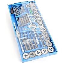 Set Maschi E Filiere 40 Pezzi M3-M12 | Kit Per Filettatura In Acciaio Con Custodia