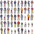 Evemodel P50W 50pcs Model Trains 1:48 Painted Figures O SCALE sitting and standing people for miniature scenes New