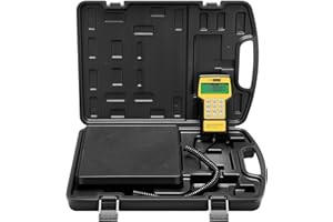 BACOENG Elektronische Kältemittelwaage 100KG Für HVAC, Kältemittel Waage mit hintergrundbeleuchteter LCD-Anzeige, mit 9 V-Batterie