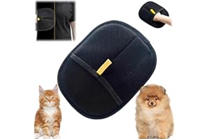 JINJIAR Double Sided Pet Grooming Gloves,Hands on Pet Static Hair Removal Gloves,Cat Hair Remover,Reusable Pet Grooming Gloves for Washing,Deshedding,Grooming,Cat Brushes for Grooming,Cat Grooming Glove