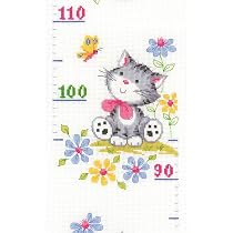 Vervaco Kreuzstich-Set „Kinder Eulen“ – Ca. 18 X 70 Cm, Mit DMC-Garn | DIY Stickpackung Für Wanddeko