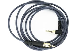 ABLET Cable de audio de repuesto compatible con auriculares Sennheiser Game ONE, Game Zero, PC 373D, GSP 350, GSP 500, GSP 600, 1,3 m