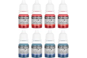 flintronic skruvsäkring, 8 st medelfast och högfast, avtagbart skruvlim, skruvsäkring förhindrar lossning, antikorrosion, för skruvar, muttrar och bultar (20 ml blå + 20 ml
