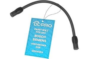 DL-pro Tuyau à lait noir pour buse de moussage de lait pour machine à café Bosch Siemens 12004554 VeroAroma 700 500 300 EQ6