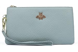 imeetu Women's Wristlet Clutch Purse Leather Cell Phone Wallet Handbag with Wrist Strap