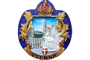 MUYU MAGNET 3D księżniczka sissy Wiedeń Austria magnes na lodówkę pamiątka naklejka, dekoracja domu i kuchni, Austria wiedeń magnes na lodówkę