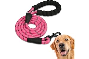 Edipets, Smycz dla psa, smycz dla szczeniaka, mała, średnia i duża, 1,2 m, 1,5 m, 2,2 m, smycz treningowa dla psów (220 cm, różowa)