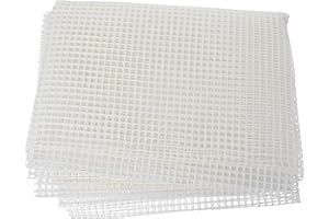 Milisten Kreuzstichplatten Teppich Mesh Canvas Blank Rug Hooking Mesh DIY Teppich Canvas Teppichherstellung Stoff Canvas für Dekoration 150X100cm/ 1. 6X1. 1 Yard ()