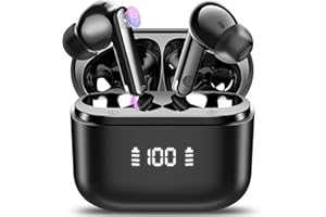 THUNELEC AI Ecouteur Traducteur Instantané, 164 Langues Traduction Vocale Instantanée Écouteurs avec 5 Modes de Traduction, 48H Buletooth 5.4 Oreillette Traduction Instantanée pour Voyage/Affaires/Études