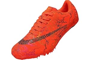 WHLWDH Spiked Leichtathletikschuhe 8 Spikes, Sprint Mittelstrecke Leichtathletikschuhe, Herren Spiked Trainer, atmungsaktiv und leicht Sprintschuhe für Männer,Frauen,Junioren