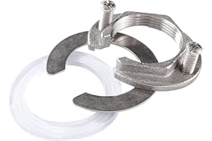 Lyeteung 31mm Kit de Tuercas de Fijación de Grifo, Kit de Fijación de Grifo, para Grifos de Agua Caliente y Fría en Lavabos de Cocina y Baño, Acero Inoxidable