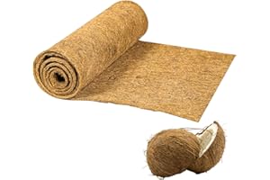 GOEDCH Estera de Fibra de Coco: 40 x 200 cm Alfombra para Reptiles de Fibra de Coco, Rollo de Revestimiento de Coco, Almohadilla de Suelo de Coco Natural para de Reptil Jaula, Hogar, Jardín, Planta