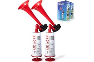 ‎FARBIN FARBIN Marine und Sport Pumpe Air Horn, lauter Ton Handheld Signal Boot Horn, persönliche Sicherheit Horn Alarm für Bootfahren, Sportereignisse, Parteien, Camping, aggressive Tiere (Handhorn 2pcs)