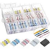 500Pcs Solder Seal Connector,-Solder Butt Connectors for Retractable Soldering-Connectors Kits-Insulated Waterproof Wire Term