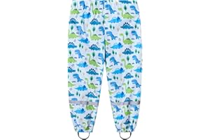 SEVEN BB Garçons Filles Pantalon De Pluie Enfants Imperméable sur Pantalon Tout-Petit Dinosaure Arc-en-Chien Renard Papillon Fleur Lapin Panda Pantalon De Pluie Garçons Filles Vêtements De Pluie