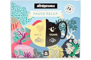 ALTROMERCATO - Cofanetto pausa relax - cofanetto di infusi e tisane - 40 bustine - 80 gr