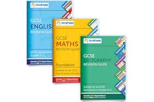 GCSE English, Maths (Foundation) & Geography Revision Guide Pack (Daydream Education) - FREE digital editions with over 2,600 assessment questions!