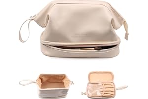ELETIFFI Neceser Mujer Maquillaje Viaje Organizador Estuche Grande Bolsa Niña Makeup Bag de Aseo