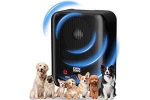 SOLITUZURODE Dispositivo Anti Abbaio Per Cani, Dispositivi Di Dissuasione Dell'Abbaio Del Cane Con 3 Livelli Regolabili 33Ft Gamma Cane Abbaio Deterrente Bark Box Per Interno Cane All'Aperto Abbaiare Silenziatore