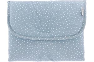 Cambrass – cambiador bebé portátil plastificado – cambiador de viaje plegable e impermeable – cómodo e ideal para cambiar a tu bebé en cualquier lugar – plastificado e hidrófugo – Forest azul 40x60 cm