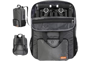 Mactso Sac de voyage pour poussette compatible avec GB Pockit et GB Pockit Air Plus All Terrain, sac à dos de voyage léger pour poussette d'avion (gris, M)