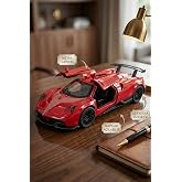 Metal &Ccedil;ek Bırak Oyuncak Araba Pagani Huayra Model 12cm Kapıları A&ccedil;ılan Spor Araba Diecast