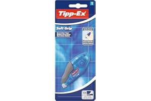 ‎BIC Tipp-Ex Korrekturroller Soft Grip, 10 m x 4.2 mm, 1er Pack, Ideal für das Büro, das Home Office oder die Schule