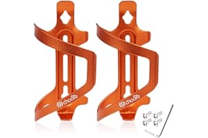Chooee Lot de 2 porte-bidon en aluminium pour vélo/VTT, orange