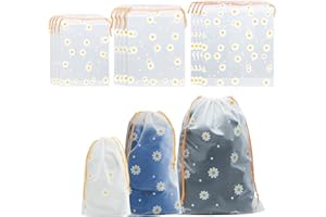 GOTRUST 15 szt. wodoszczelnych, mrożonych worków wielokrotnego użytku do torb na ubrania i torb podróży