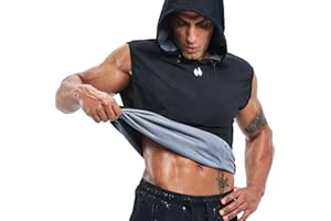 HOTSUIT Sauna Shirt for Men Weight Loss Sauna Vest for Sport Anti-rip Men's Sweat Shirt Waist Trainer Pullover Slimming Sauna Tank Top for Boxing Fitness on Gym