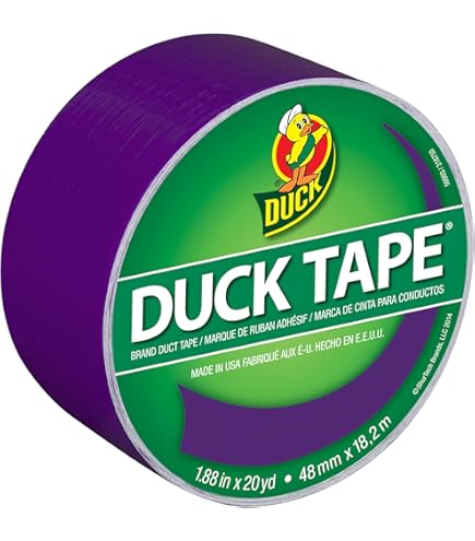 Duck Tape Printed Duct Tape, 1.88 In X 10 Yd, Black And White Checker Design
