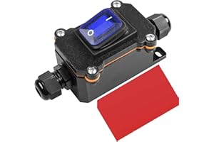 Gebildet Przełącznik Przewodowy DPST 20A-12VDC/16A-24VDC/20A-125VAC/16A-250VAC IP66 Wodoodporne Pudełko Podwójne Otwarte Otwarte Dwustronne Wejście (Led Niebieski)(Patent No.-015058842)