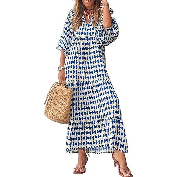 Hount Women's Sleeveless Striped Maxi Dress - Flowy, With Pockets, Casual Summer Long Dress