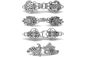 Peiyee Clips à Cardigan Vintage, Clip de Cardigan Vintage en MéTal, Vintage Pull éCharpe Clips,Pinces à Cardigan De Pull Vintage Pour Femmes Et Filles,Style RéTro Tourbillon Pour Cape, Robe Ou Chemise