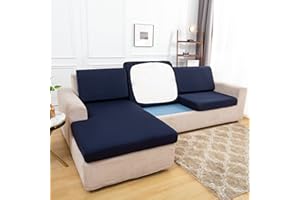 BOLUXIU Funda de Asiento para sofá-Funda de Cojín de Asiento de sofá, Funda de cojín de sofá Extensible, Funda de Asiento de sofá Antideslizante y Funda de Muebles Suave, con Fondo elástico