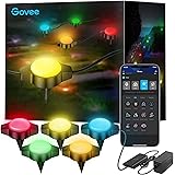 Govee Smart Floor Light, 15 m RGBICW WiFi Outdoor Light, IP67 Waterproof Path Light, Works with Alexa and Google Assistant, L