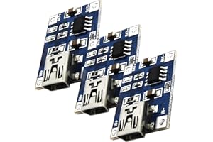 AZDelivery 3 x TP4056 Mini USB 5V 1A Controlador de Carga de Litio Li - Ion Battery Charger Module con E-Book Incluido!