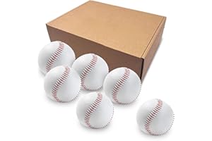 LeapBeast Balle de Baseball Compétition/Entraînement, 1/2/3/6 Pièces, 9" Exercice Baseball, Enfants Ados, Softball/Hardball d'Entraînement