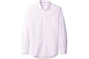 Amazon Essentials Homme Chemise en Popeline à Manches Longues Coupe Ajustée