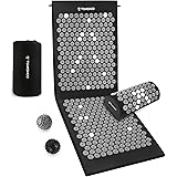 TOMSHOO+ Acupressure Set, Acupressure Mat with Magnetic Spikes Magnet Therapy and Acupressure for Relieving Head and Neck Pai